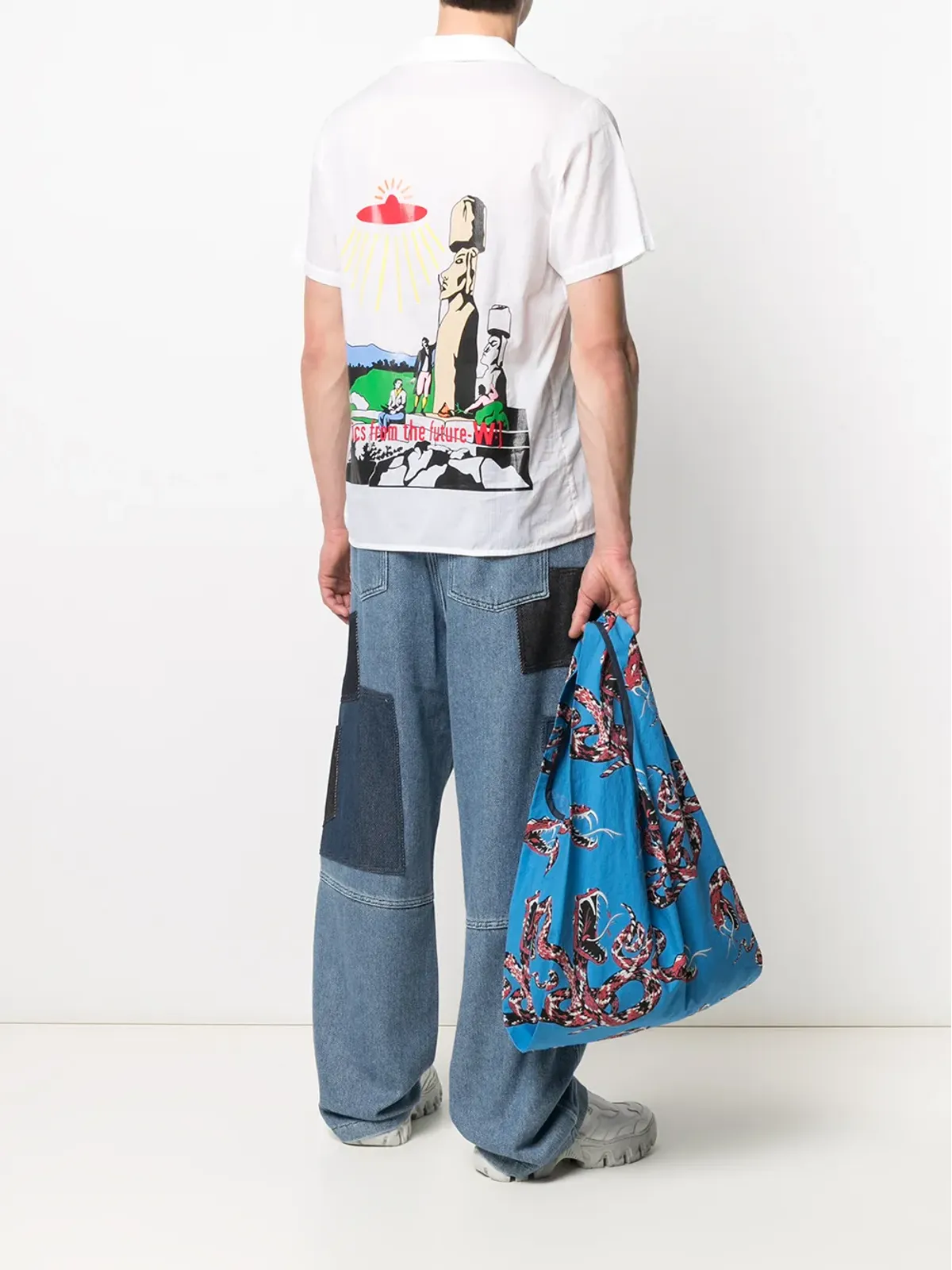 Walter Van Beirendonck Pre-Owned Relics from the Future 半袖シャツ（ホワイト） - 画像2