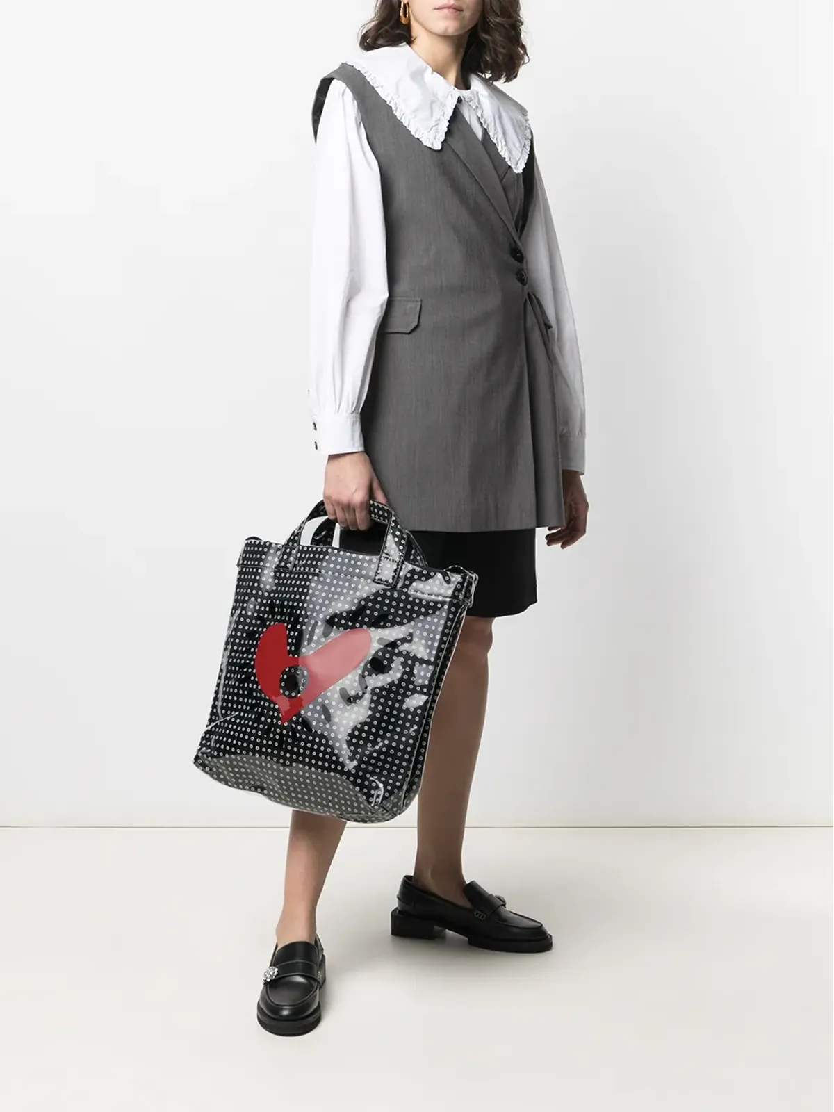 10 CORSO COMO ハートプリント トートバッグ - 画像2