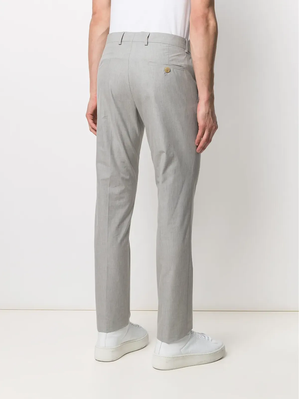 Walter Van Beirendonck Pre-Owned シャープなチノパンツ - グレー - 画像4