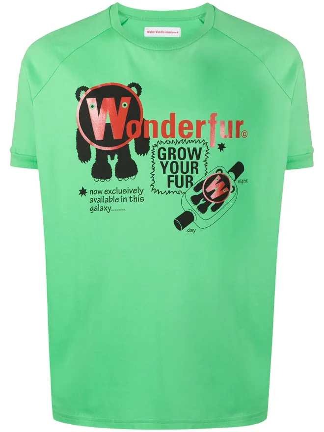 Walter Van Beirendonck Pre-Owned Walter Van Beirendonck Pre-Owned Wonderful print T-shirt - Greenの商品画像