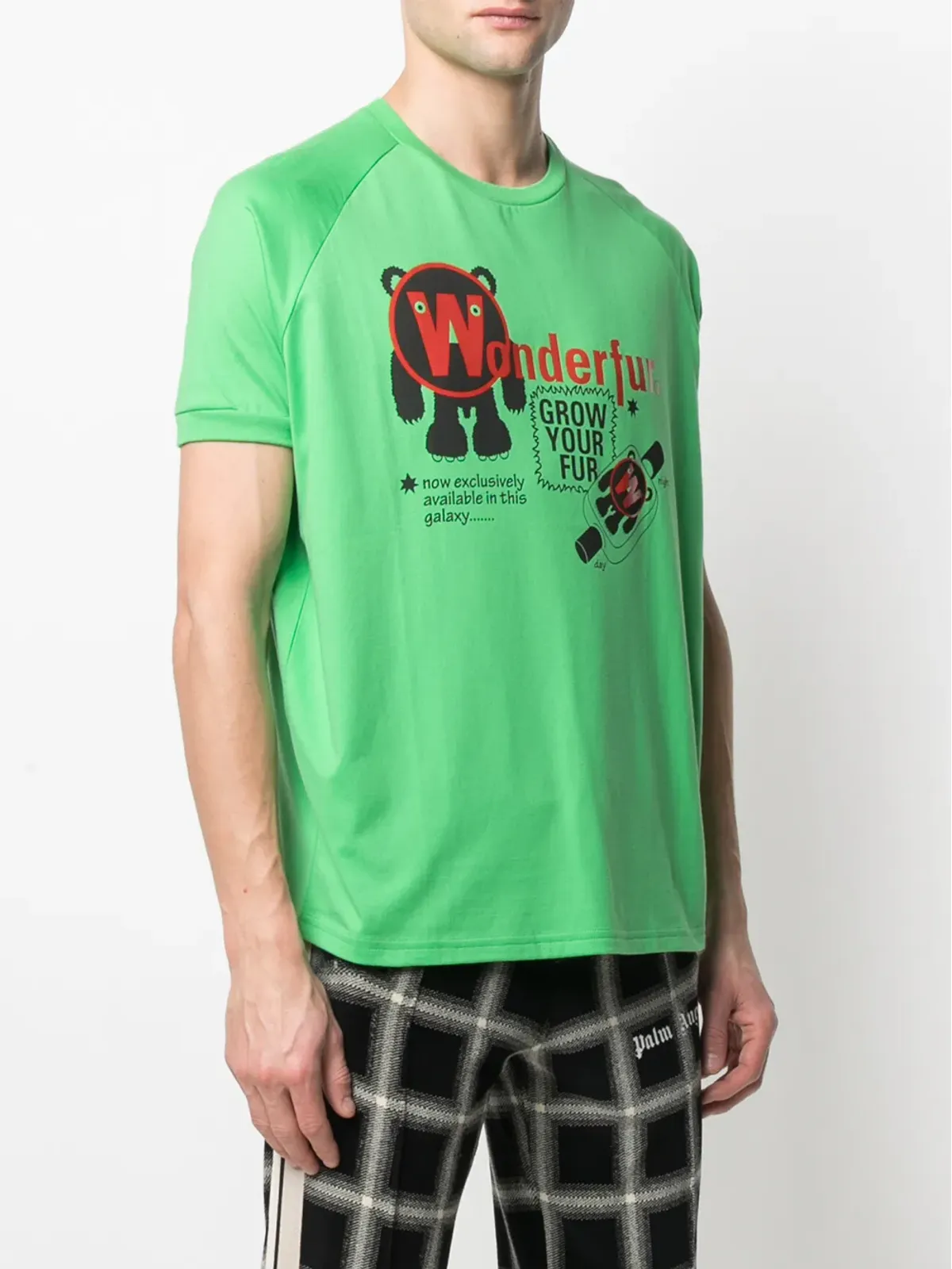 Walter Van Beirendonck Pre-Owned Wonderful print T-shirt - Green - 画像3
