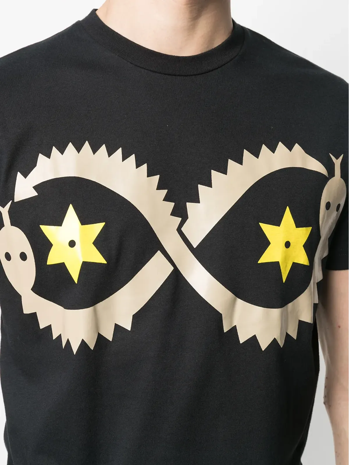 Walter Van Beirendonck Pre-Owned ヘビ柄Tシャツ - ブラック - 画像5