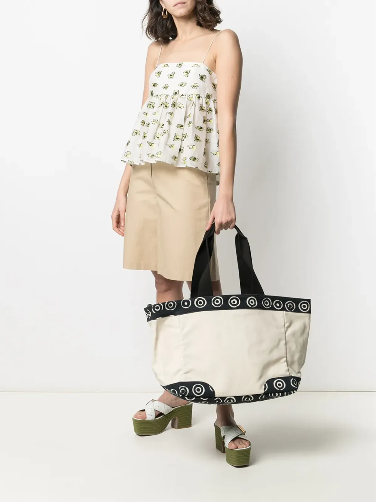 10 CORSO COMO スパイラル-トリム トートバッグ - 画像2