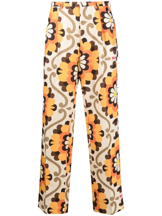 Walter Van Beirendonck Pre-Owned Walter Van Beirendonck Pre-Owned ドリームフラワープリントパンツ（ニュートラルカラー）の商品画像