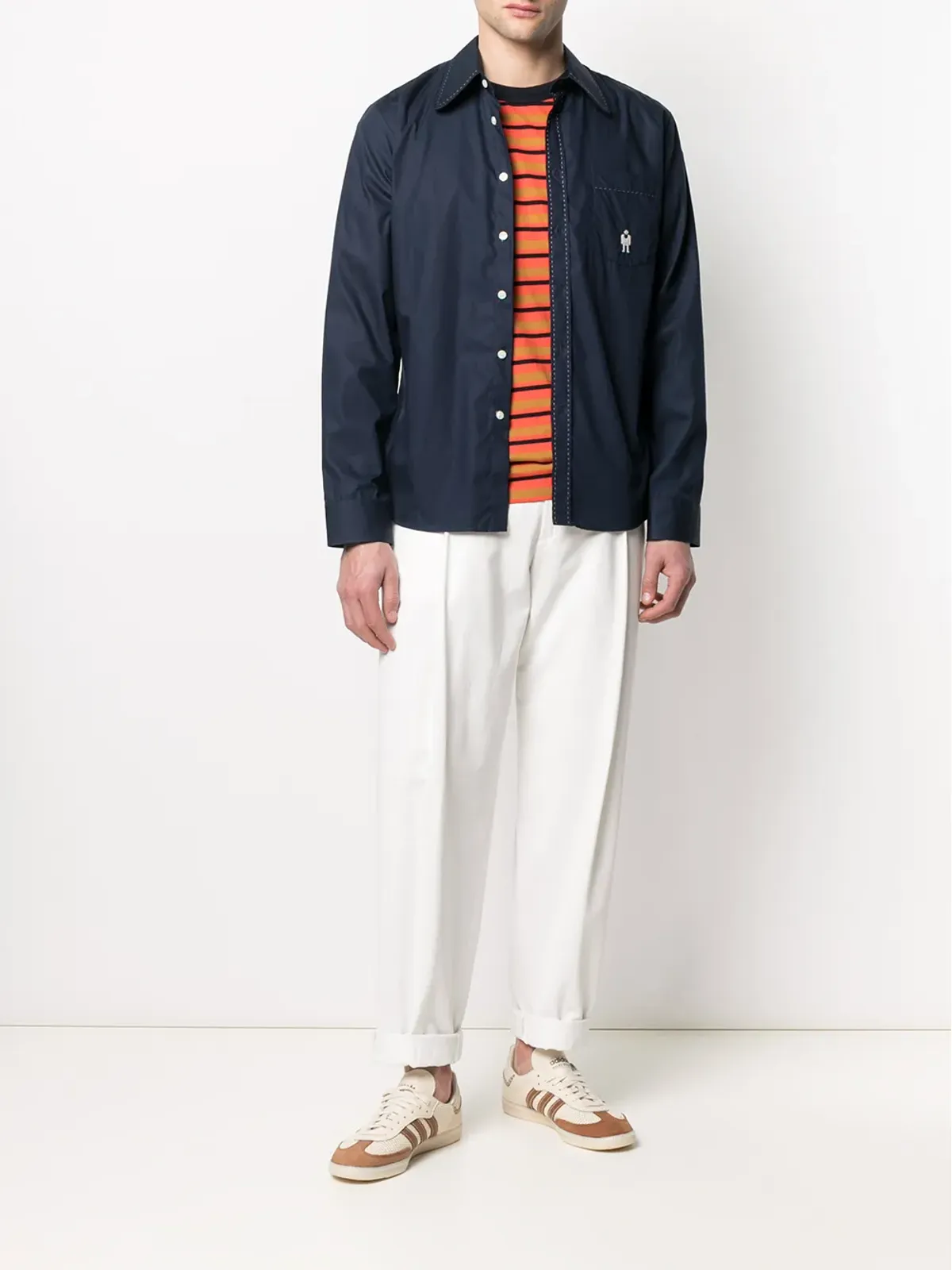Walter Van Beirendonck 丸刺繍シャツ - 画像2