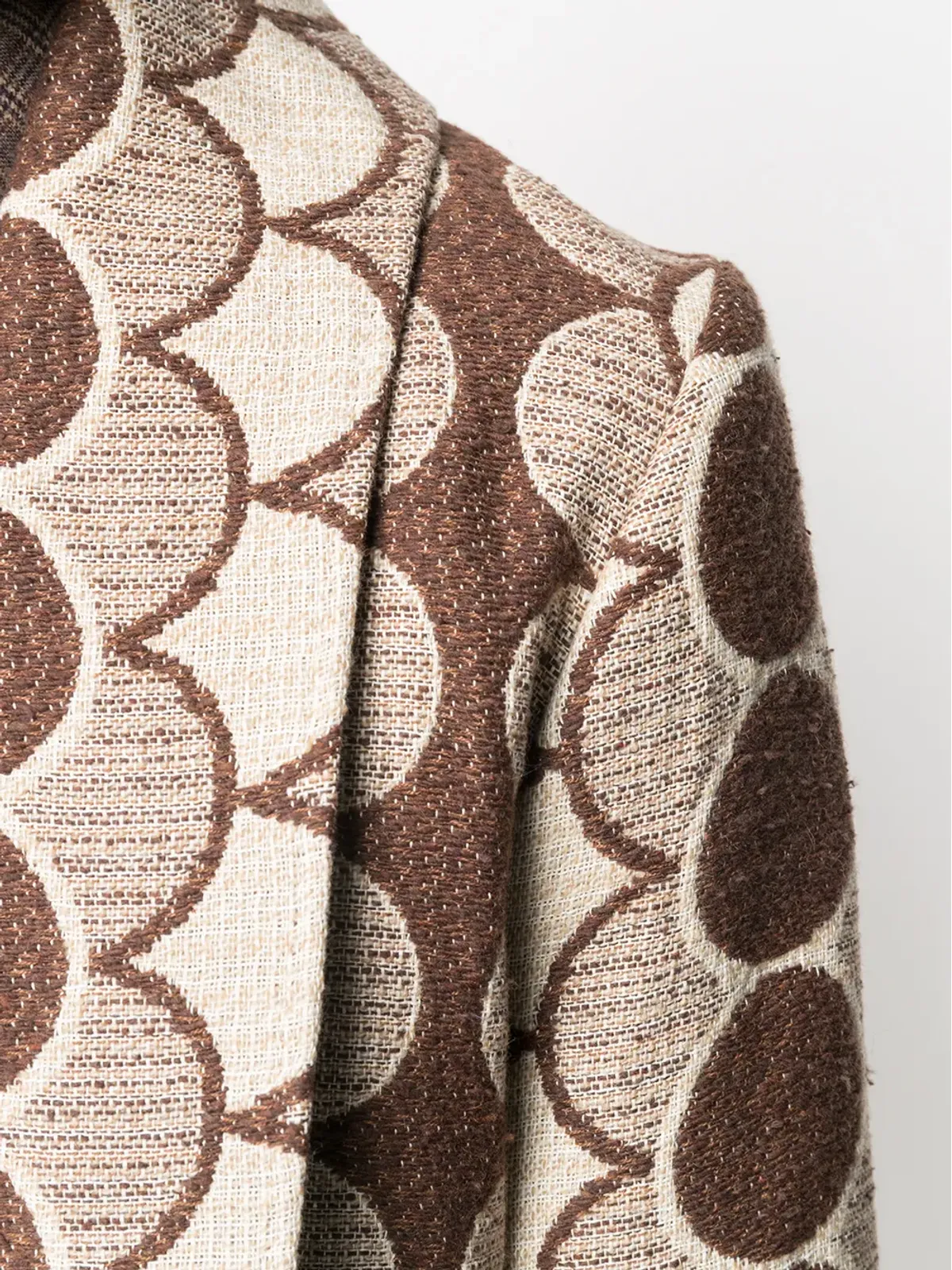 Walter Van Beirendonck 幾何学プリントジャケット - 画像5