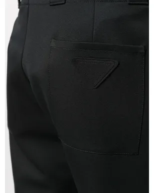 Prada ロゴパッチ クロップドパンツ - サムネイル5