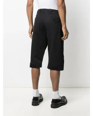 Prada ロゴパッチ クロップドパンツ - サムネイル4