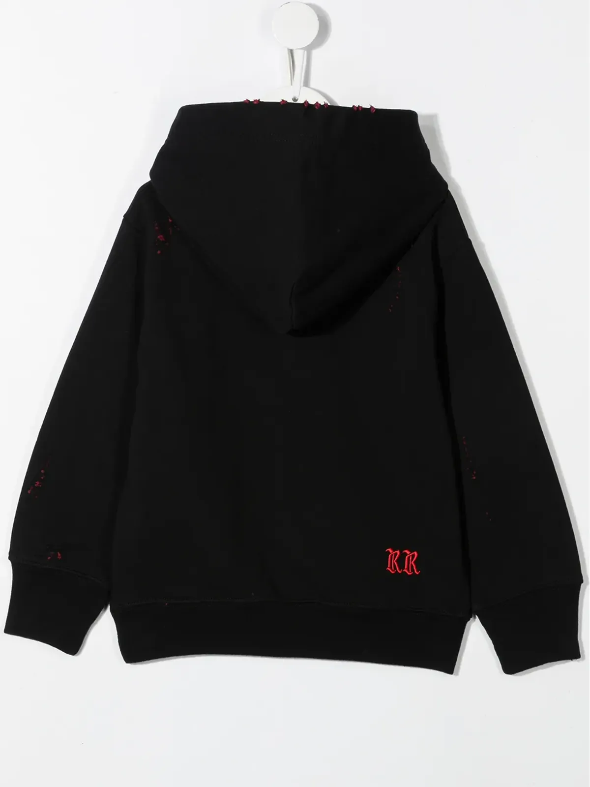 Diesel Kids ティーン distressed ロゴプリント プルオーバーフーディ - 画像2