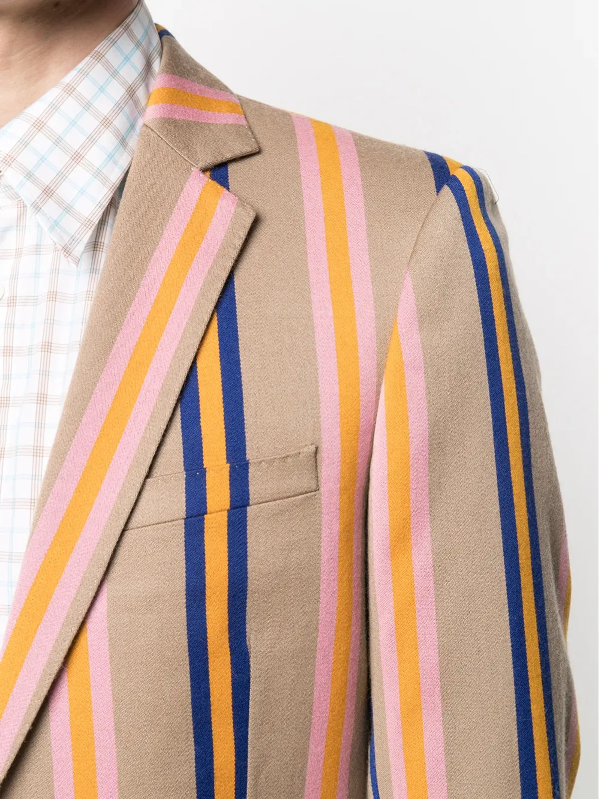 Walter Van Beirendonck Pre-Owned シャープストライププリント ブレザー - 画像5