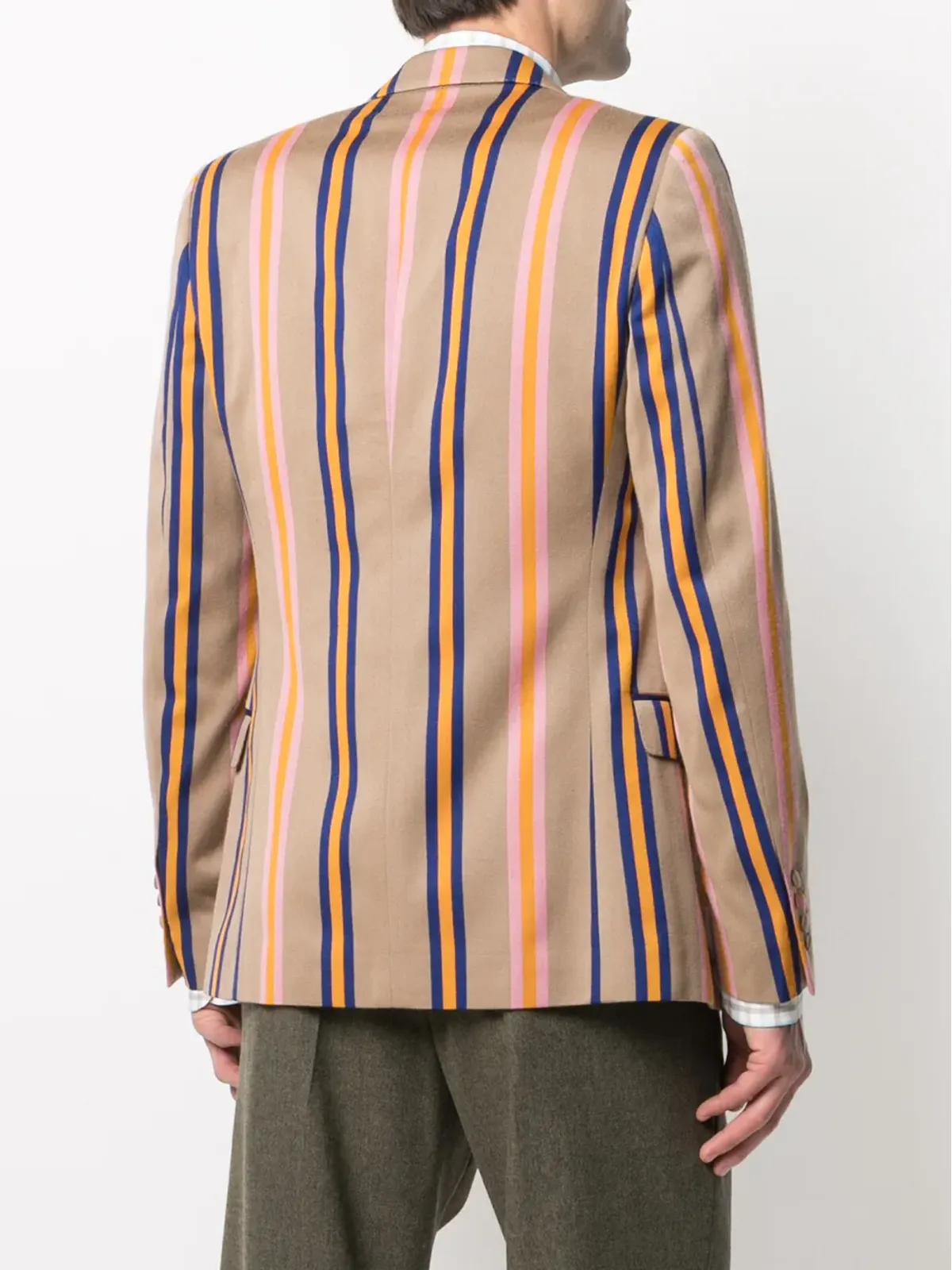 Walter Van Beirendonck Pre-Owned シャープストライププリント ブレザー - 画像4