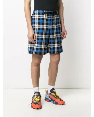 COUNTY OF MILAN チェック柄ベルト付きショートパンツ - サムネイル3
