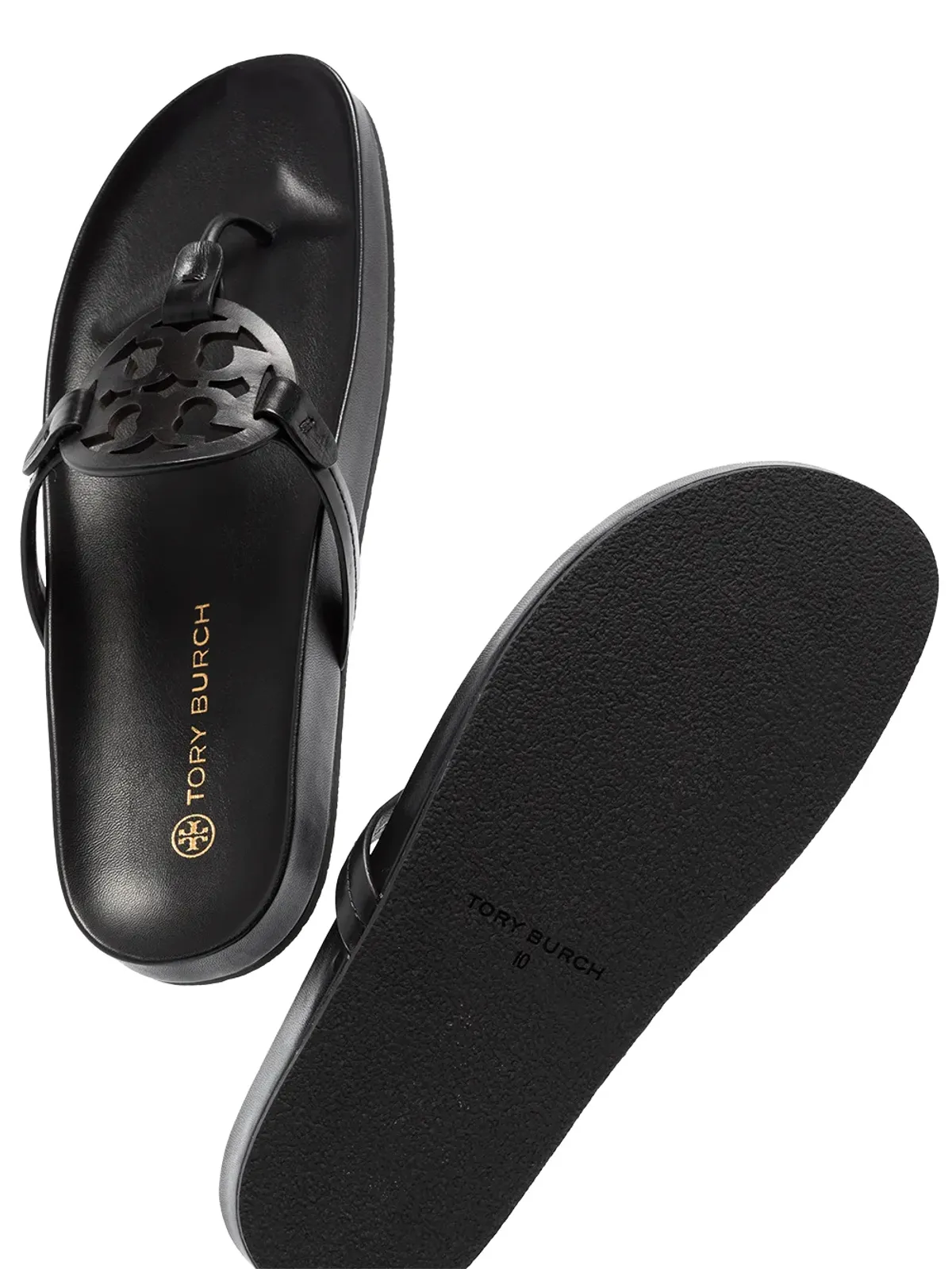 Tory Burch ミラー モノグラム フラットサンダル - 画像2