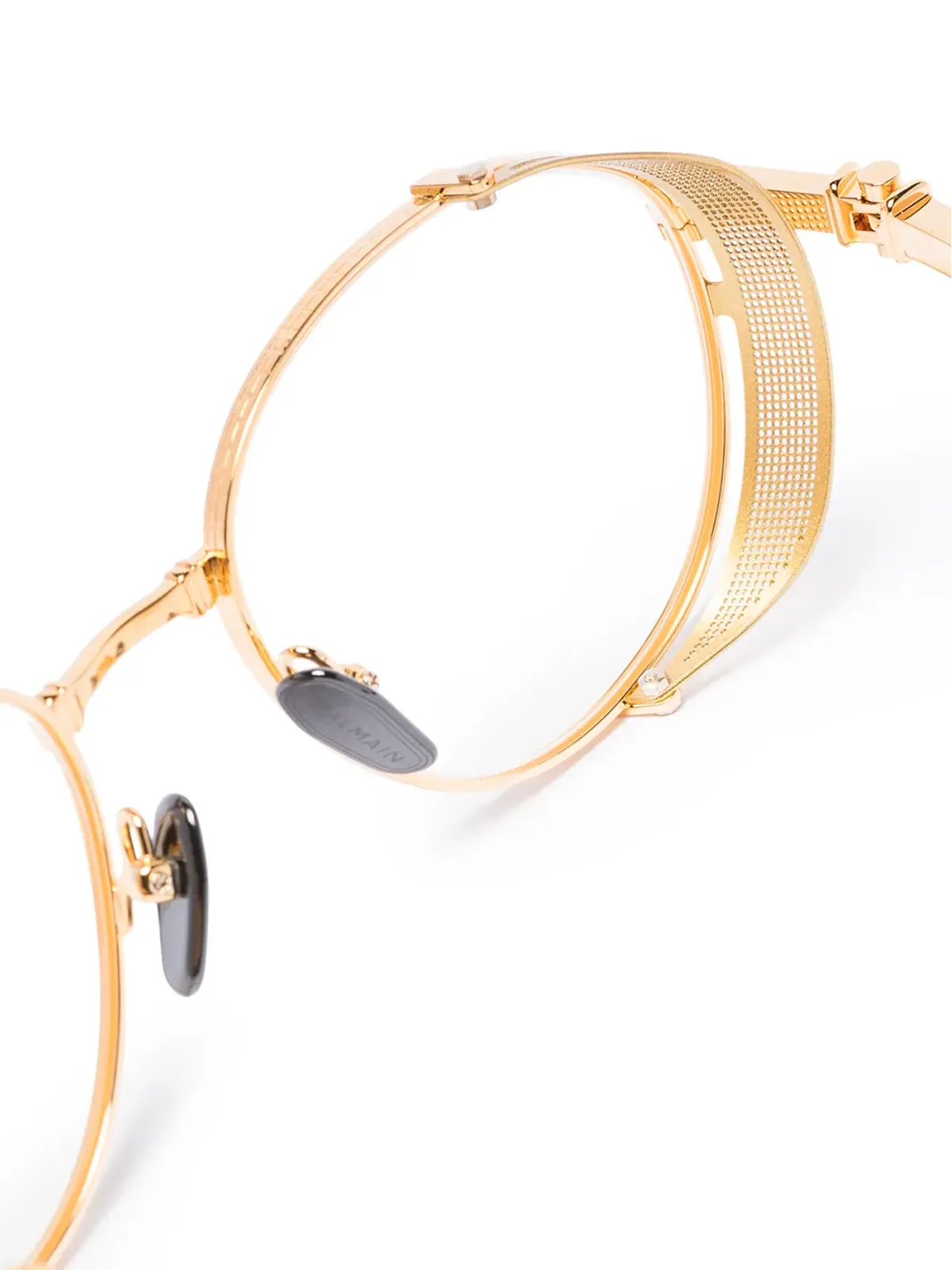 Balmain Eyewear BPX110A52 ラウンドフレーム眼鏡 - 画像3