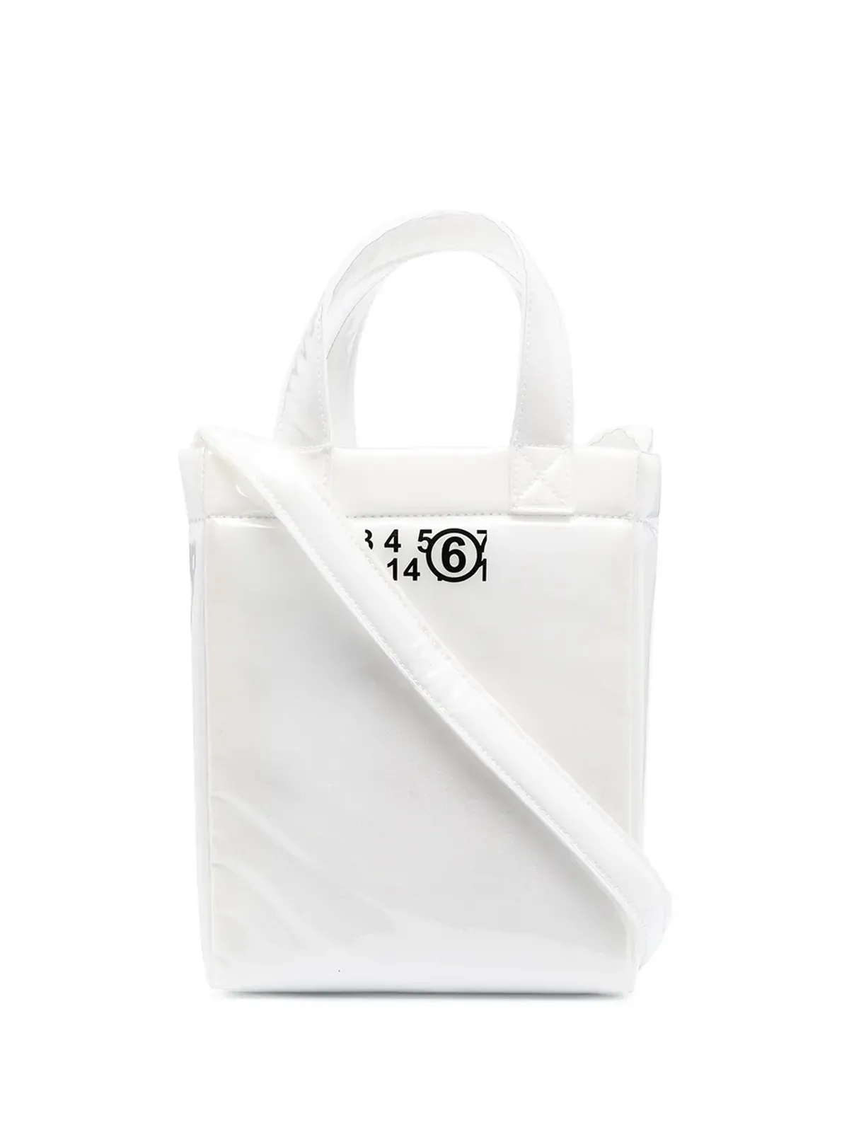 MM6 Maison Margiela ロゴプリント トートバッグ - 画像1