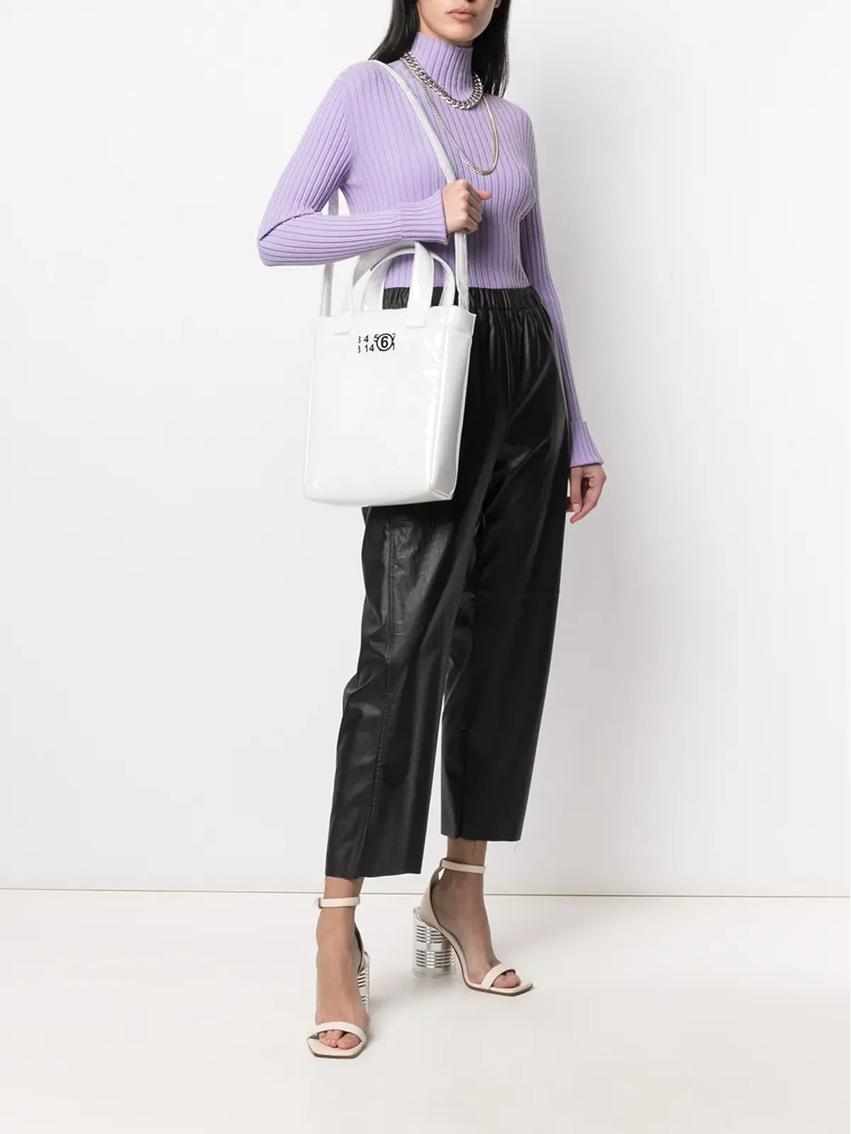 MM6 Maison Margiela ロゴプリント トートバッグ - 画像2