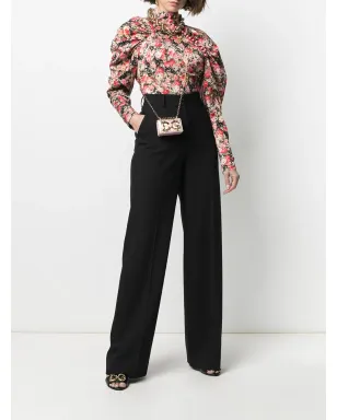 Dolce & Gabbana ハイウエストワイドレッグパンツ - サムネイル2