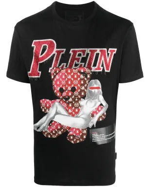 Philipp Plein グラフィックプリント コットンTシャツ - ブラック - サムネイル1