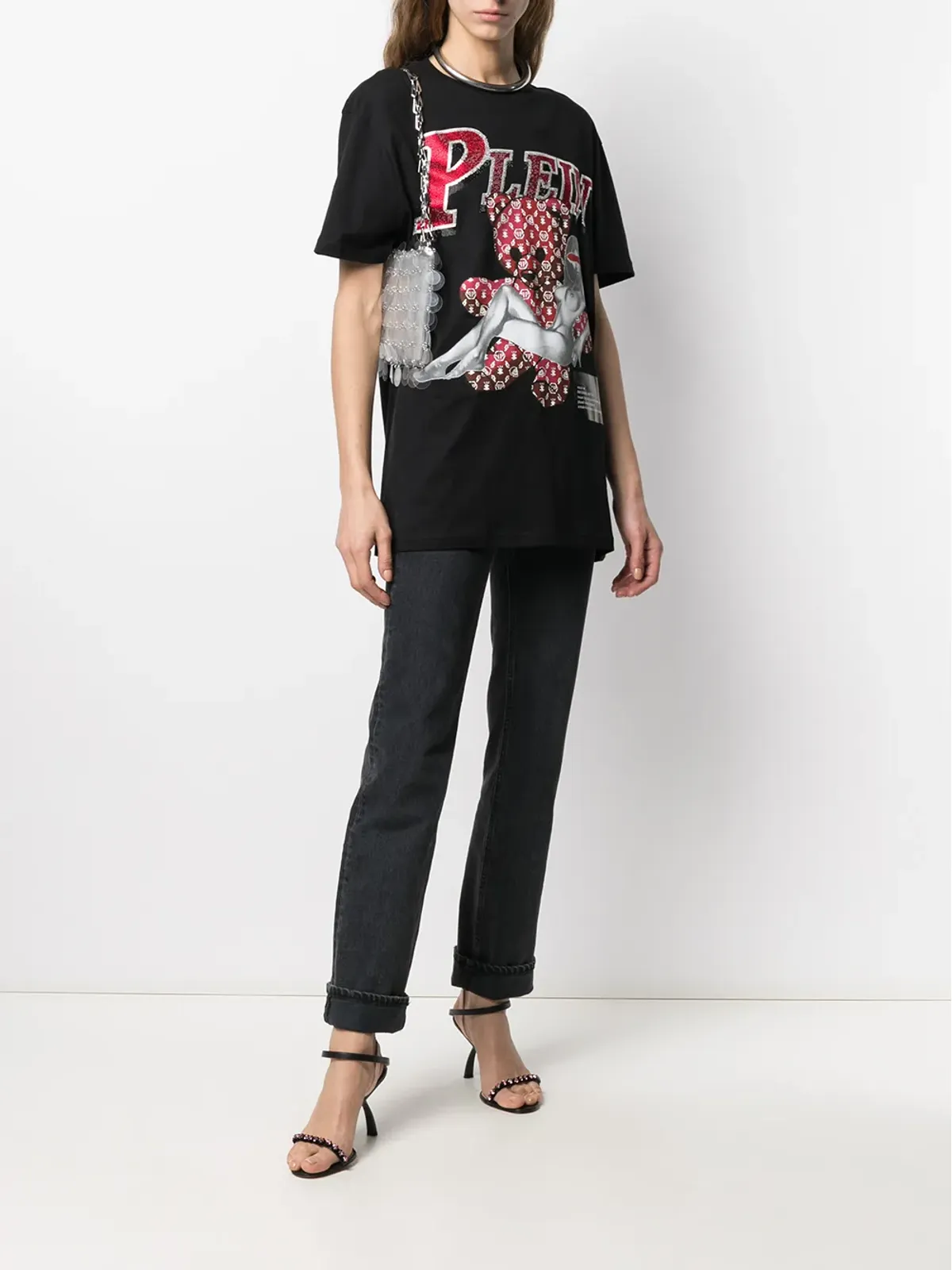 Philipp Plein グラフィックプリント コットンTシャツ - ブラック - 画像3