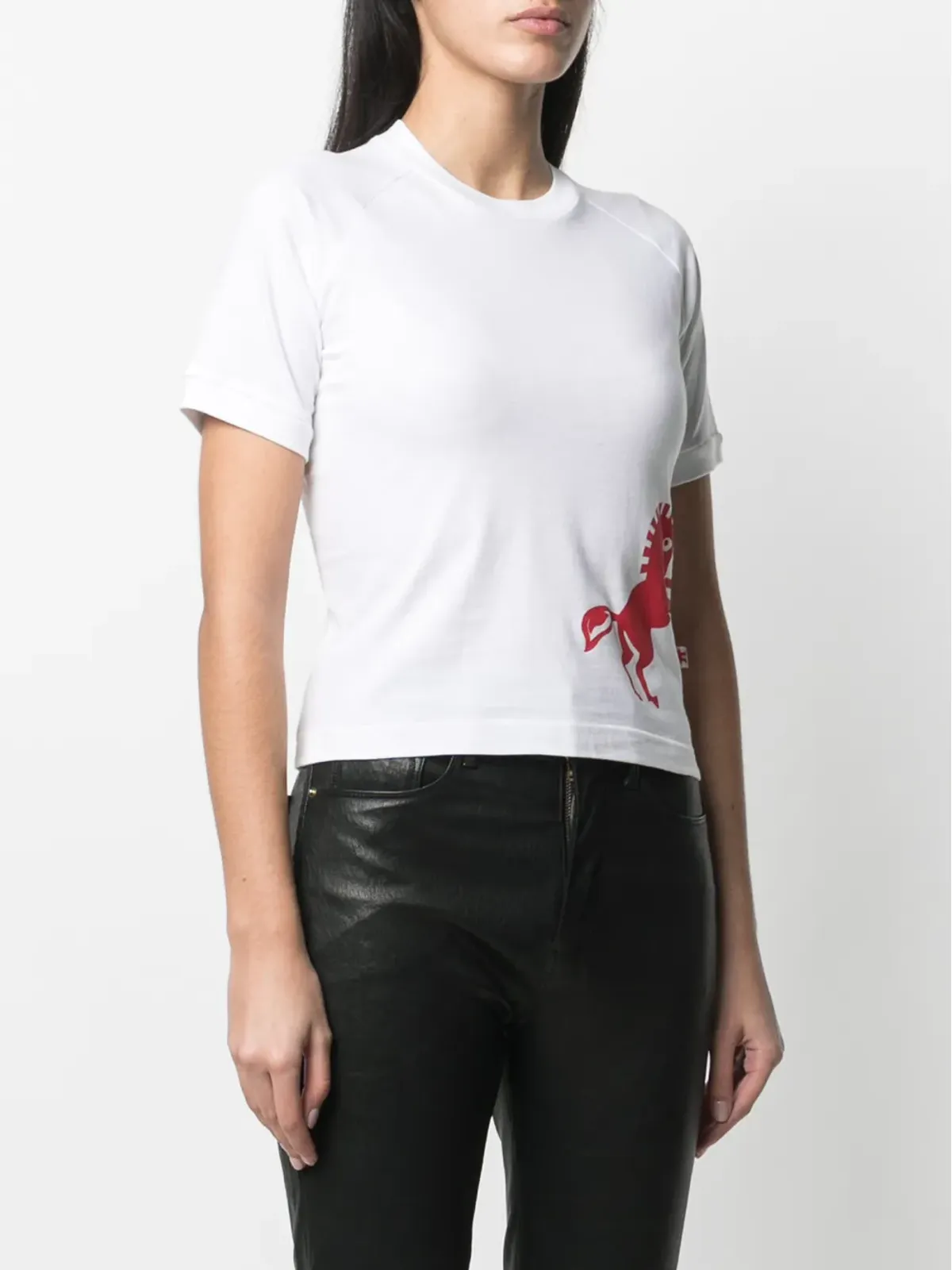 Walter Van Beirendonck Pre-Owned Future Animals print T-shirt - White - 画像4
