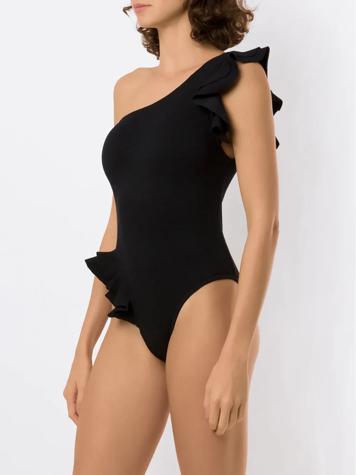Clube Bossa Koss ruffled one-piece - Black - 画像3