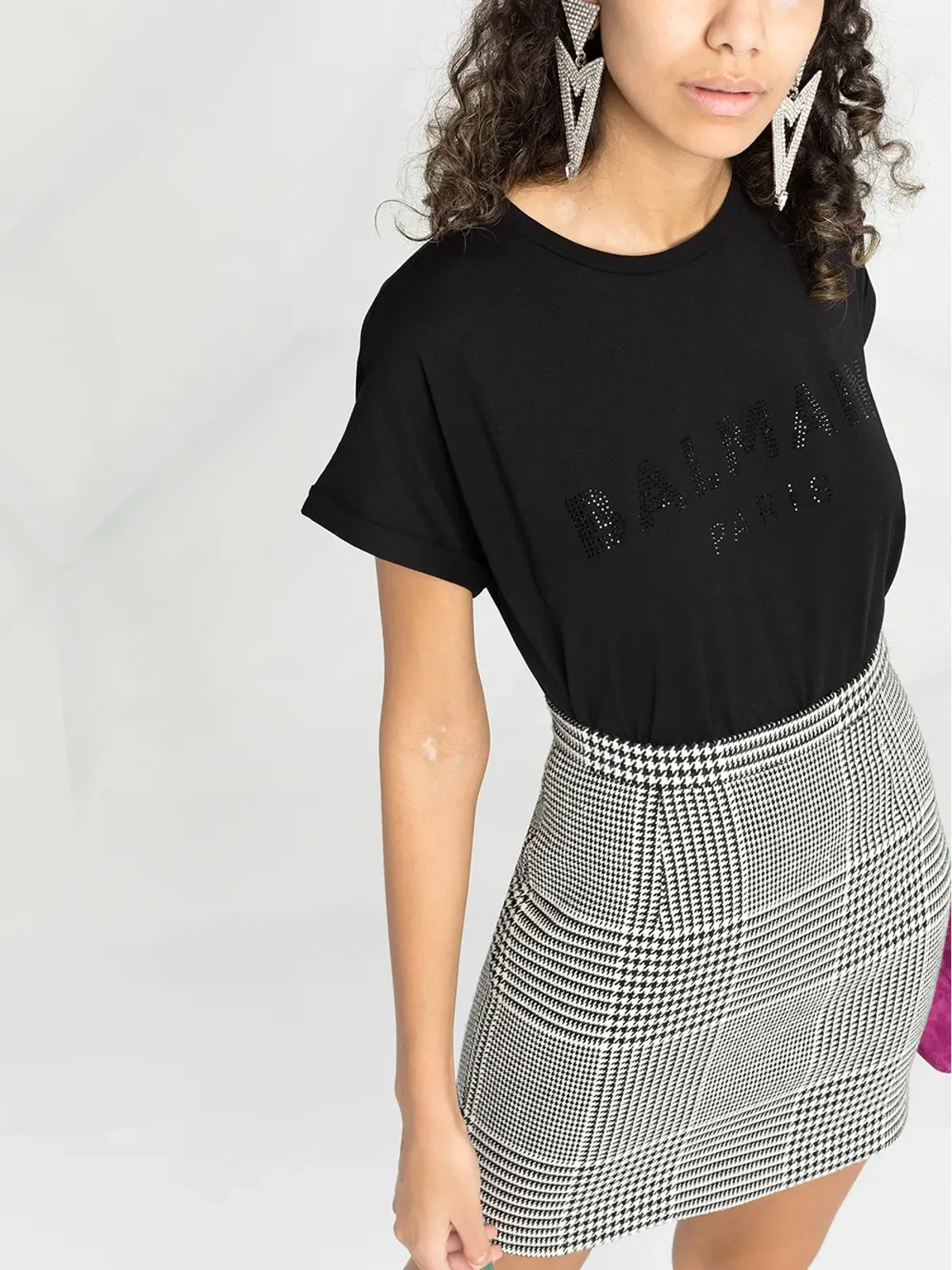 Balmain エンベリッシュドロゴTシャツ - 画像5
