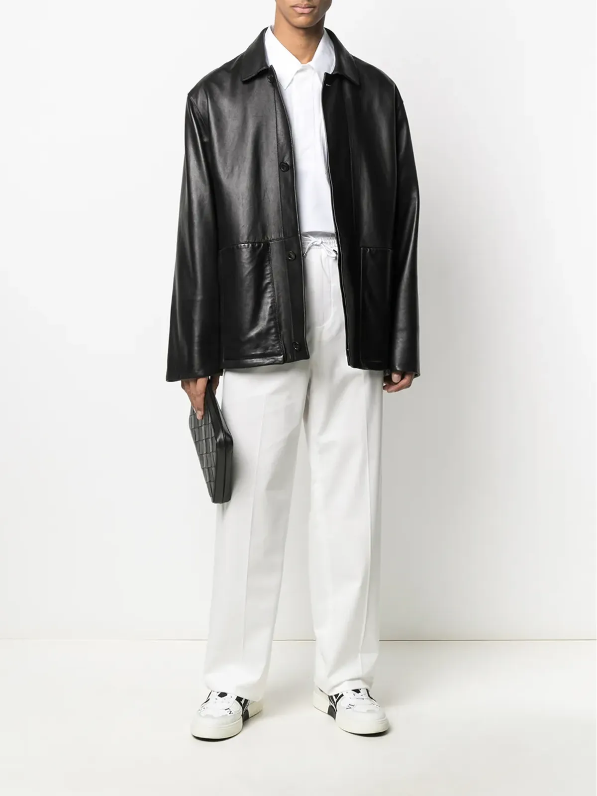 Valentino Garavani ストレートレッグ ドローストリングパンツ - 画像2