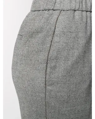 Peserico elasticated-waistband tailored trousers - Grey - サムネイル5