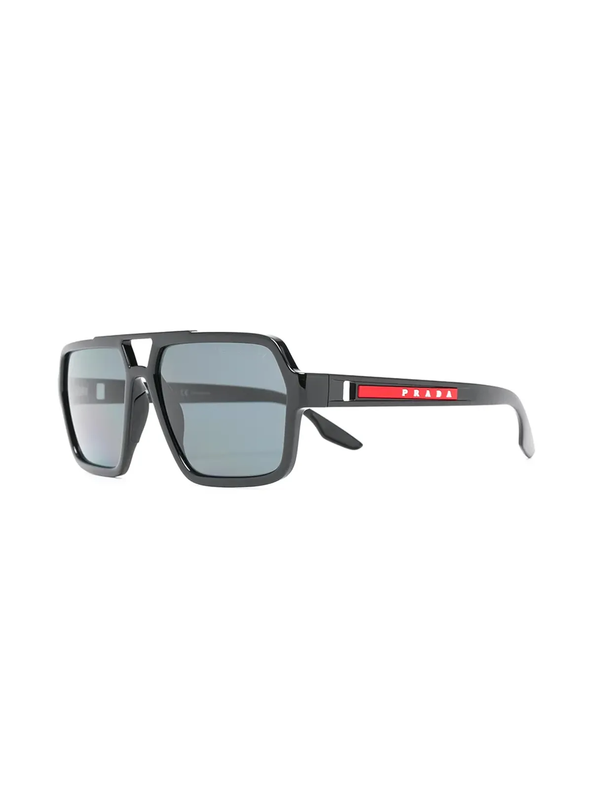 Prada Eyewear ナビゲーター ティントサングラス - ブラック - 画像2