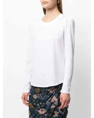 Veronica Beard ラウンドネック長袖Tシャツ - ホワイト - サムネイル3
