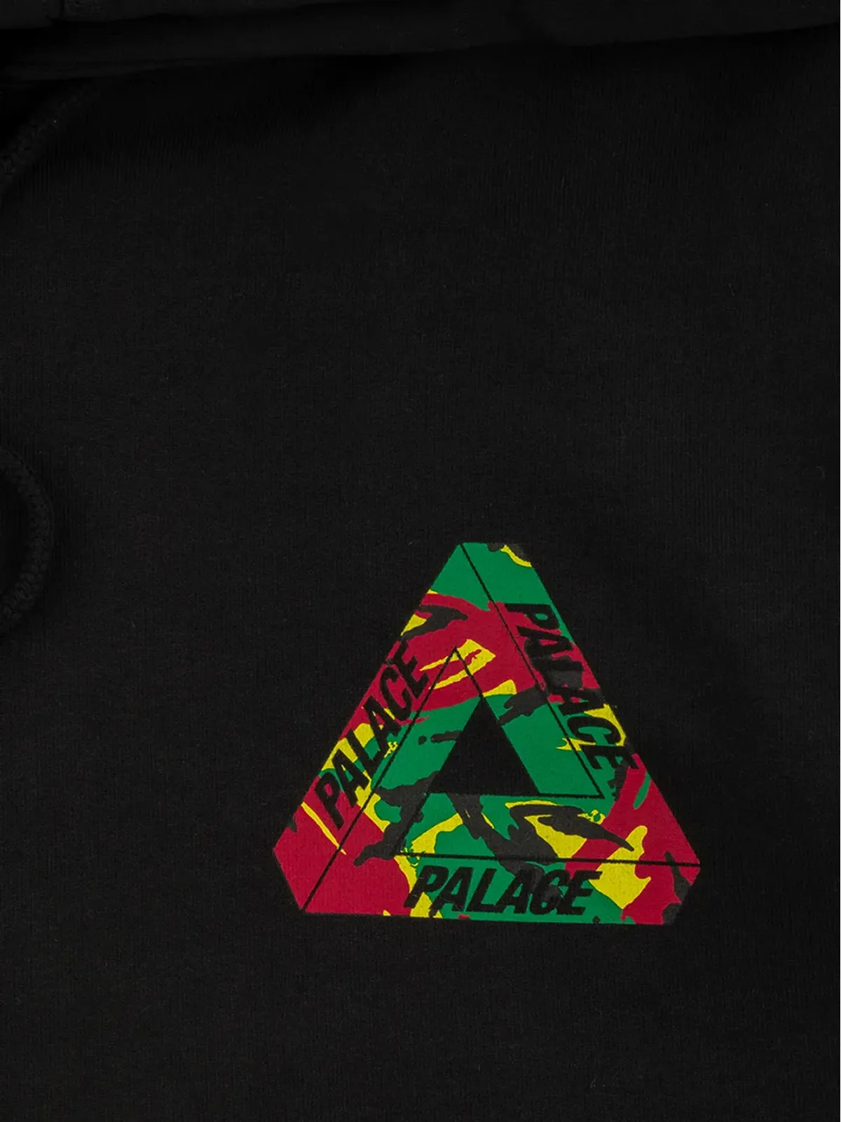 Palace トライカモ ブラック フーディ - 画像3