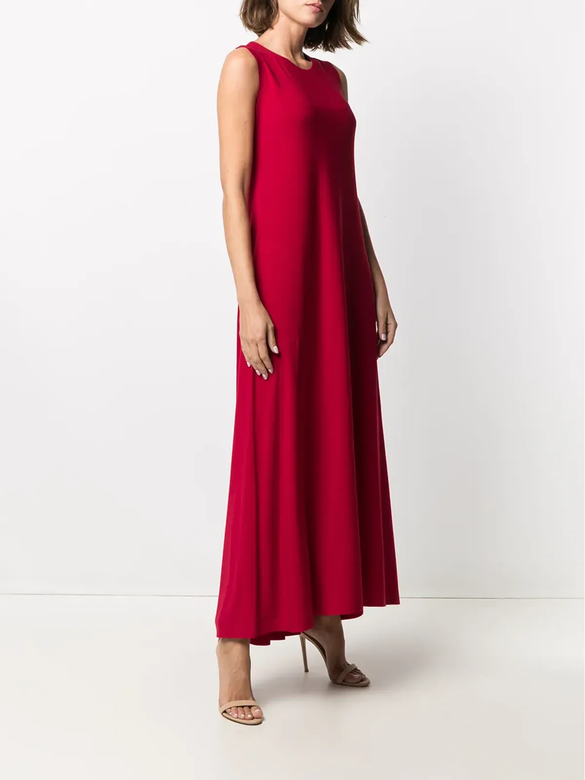 Norma Kamali sleeveless long swing dress - 画像3