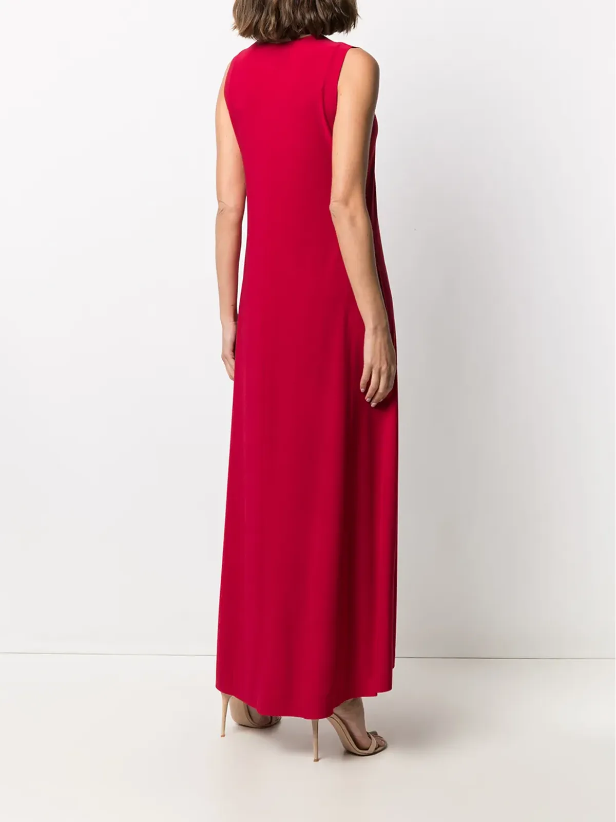 Norma Kamali sleeveless long swing dress - 画像4