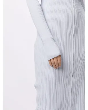 Proenza Schouler White Label リブ編みニットカーディガン風ワンピース - ブルー - サムネイル5