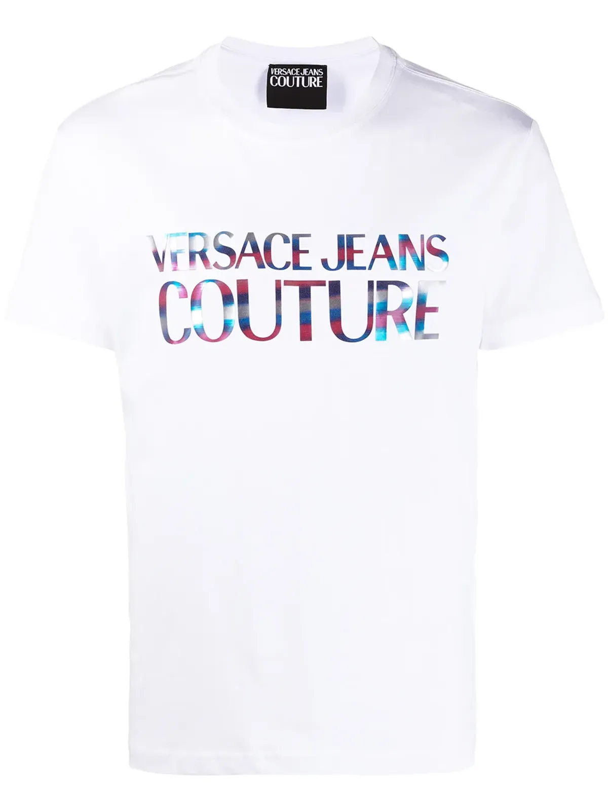 Versace Jeans Couture 虹色ロゴプリントTシャツ - 画像1