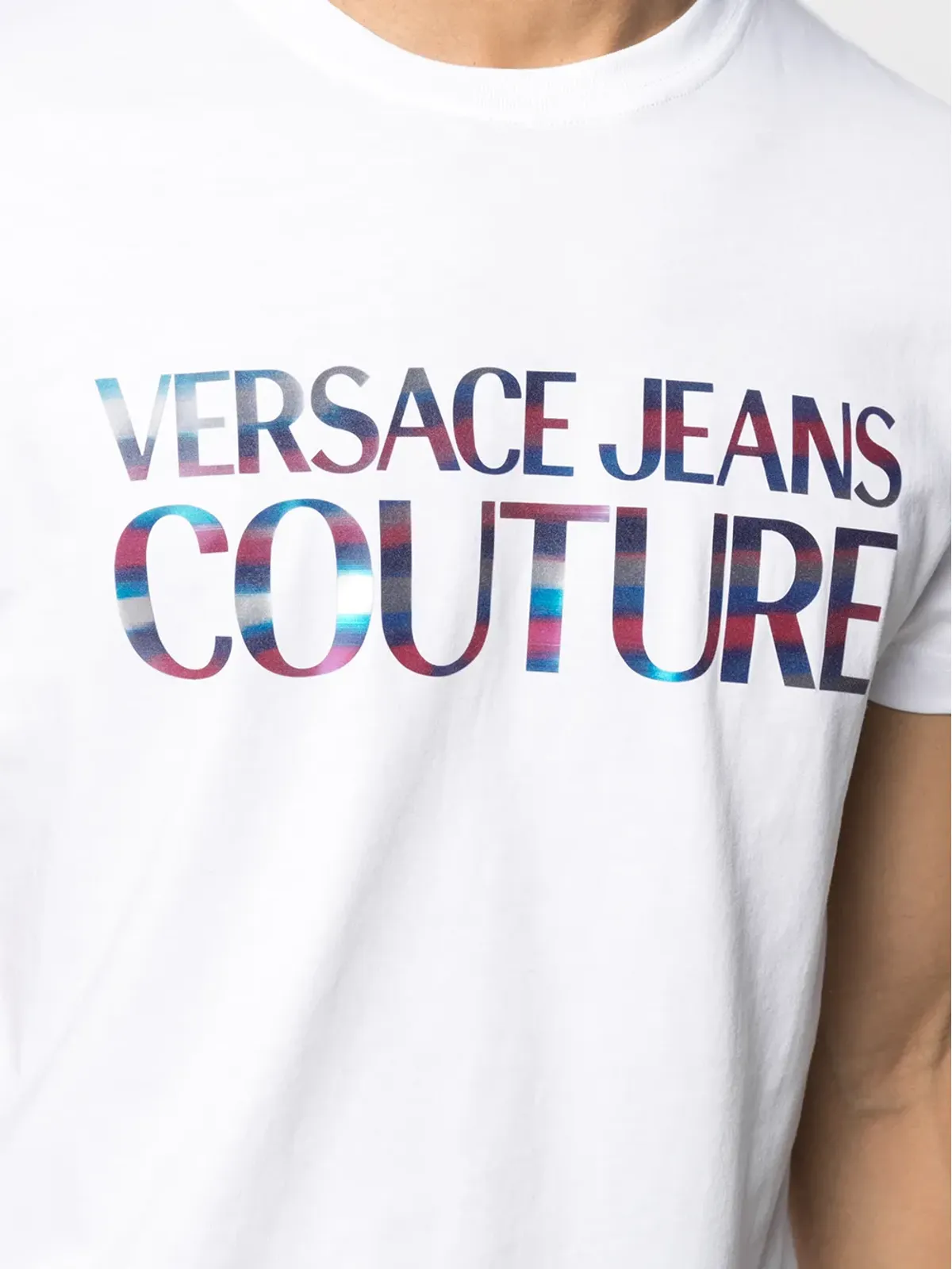 Versace Jeans Couture 虹色ロゴプリントTシャツ - 画像5