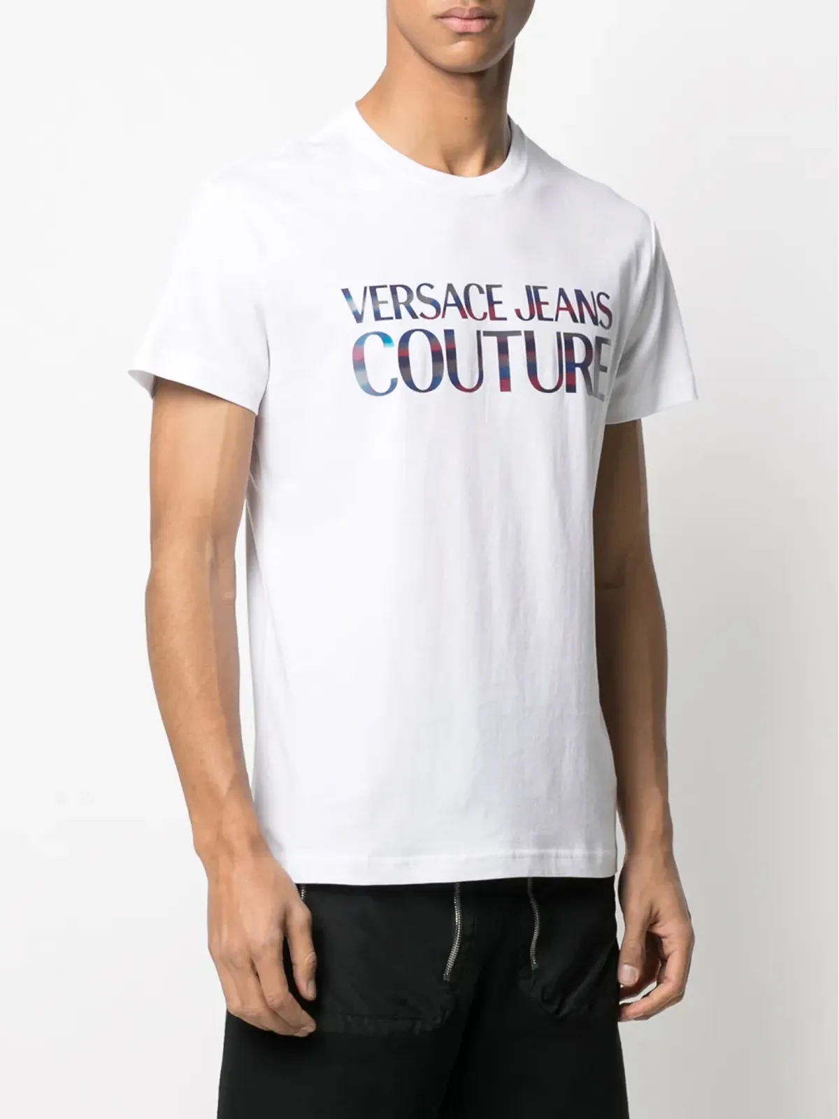 Versace Jeans Couture 虹色ロゴプリントTシャツ - 画像3