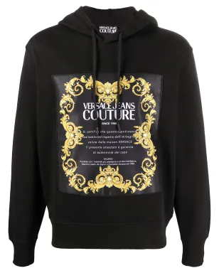 Versace Jeans Couture バロックロゴプリントフーディー - サムネイル1