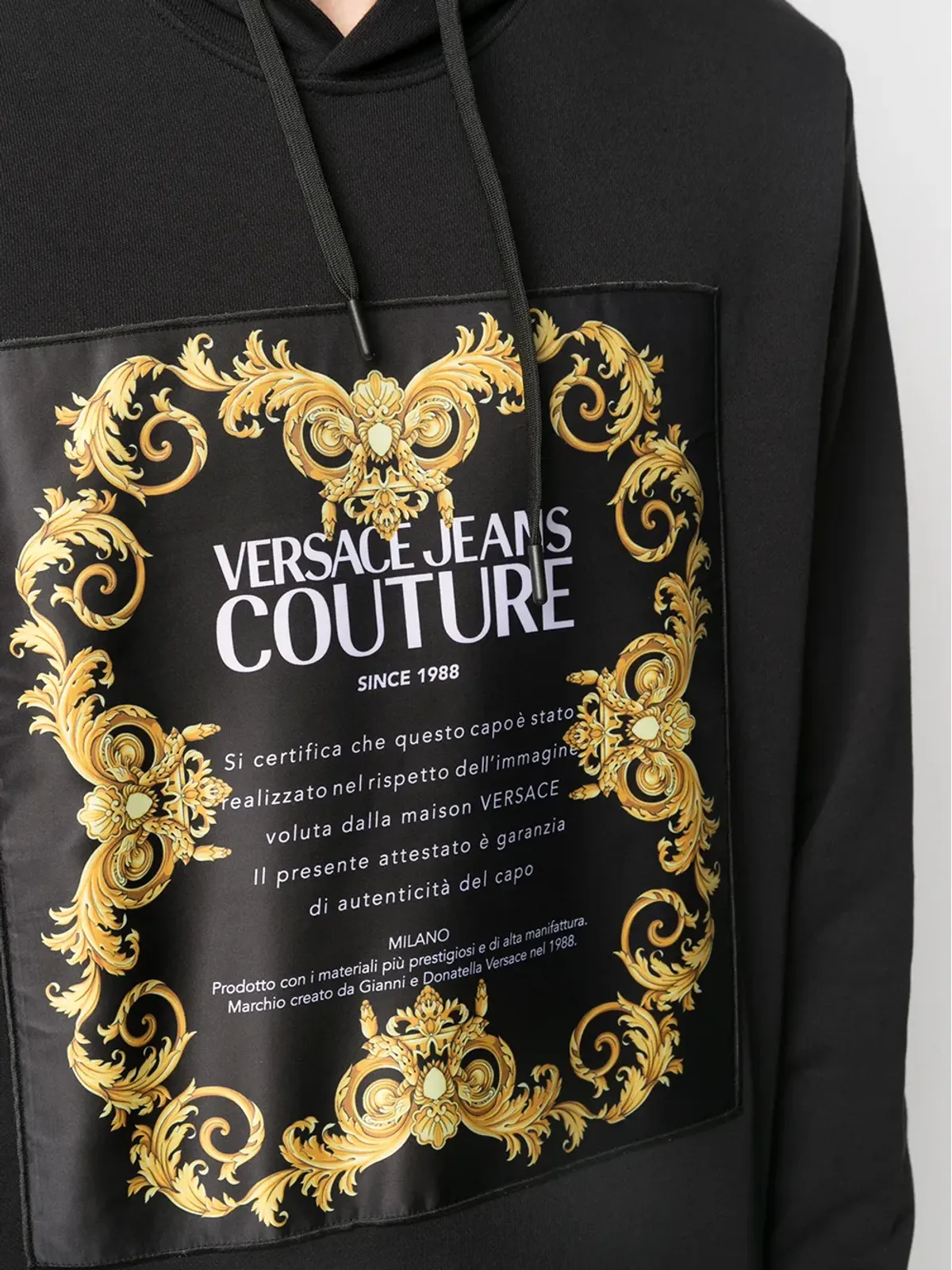 Versace Jeans Couture バロックロゴプリントフーディー - 画像5