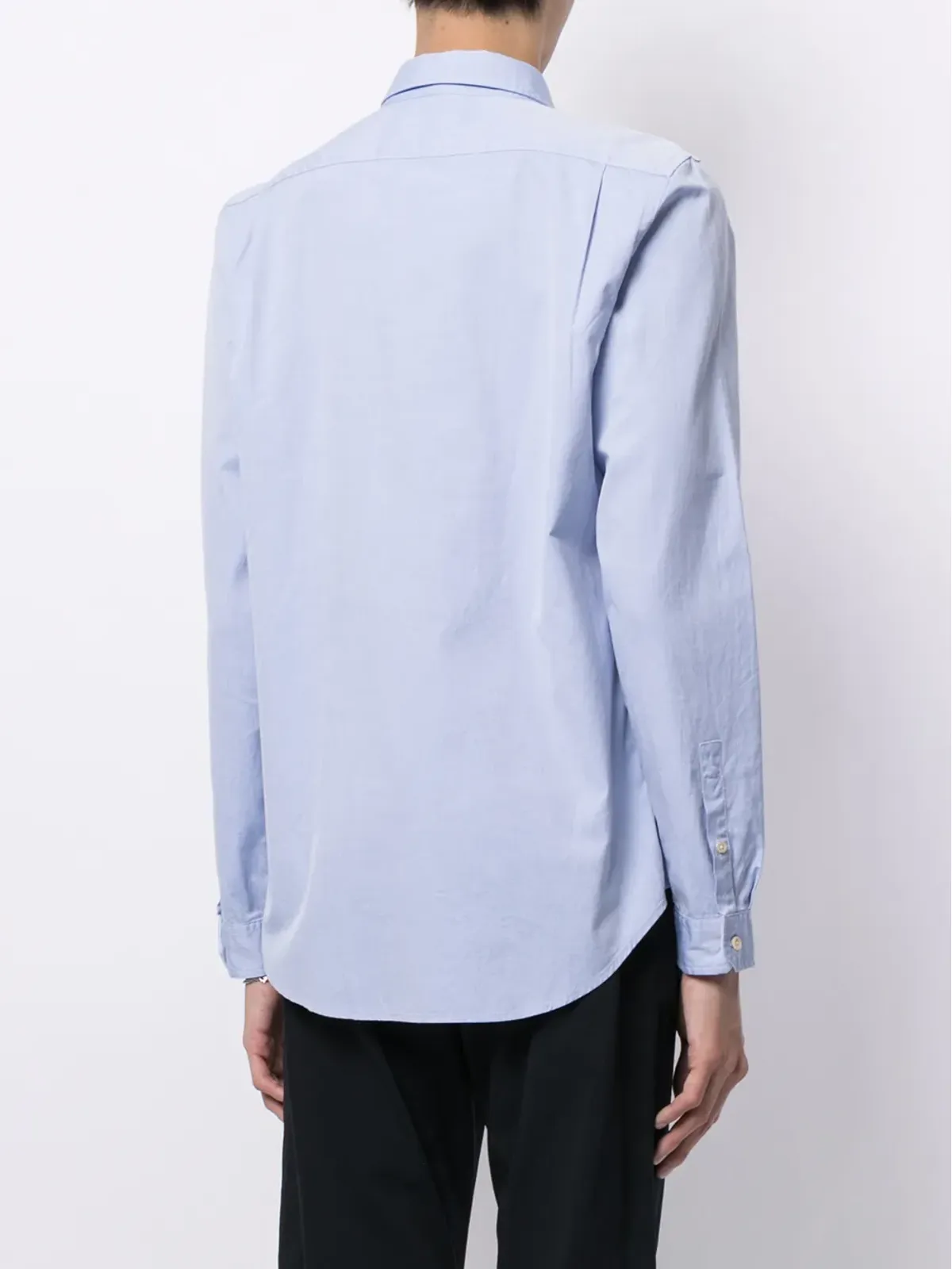 PS Paul Smith ゼブラパッチ コットンシャツ - ブルー - 画像4
