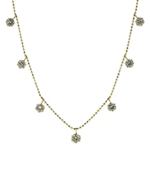 graziela 18K イエローゴールド フローティングダイヤモンド ネックレス - サムネイル1