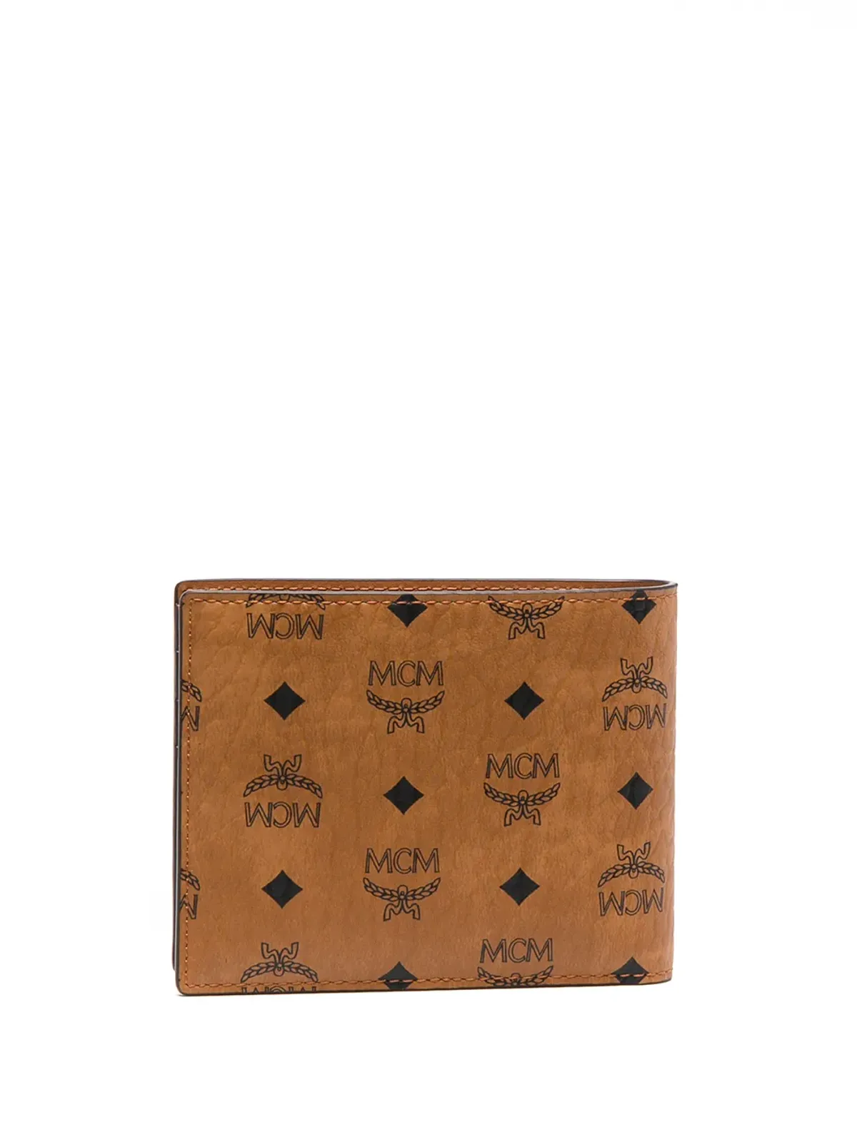 MCM ロゴ入り二つ折り財布 - 画像2
