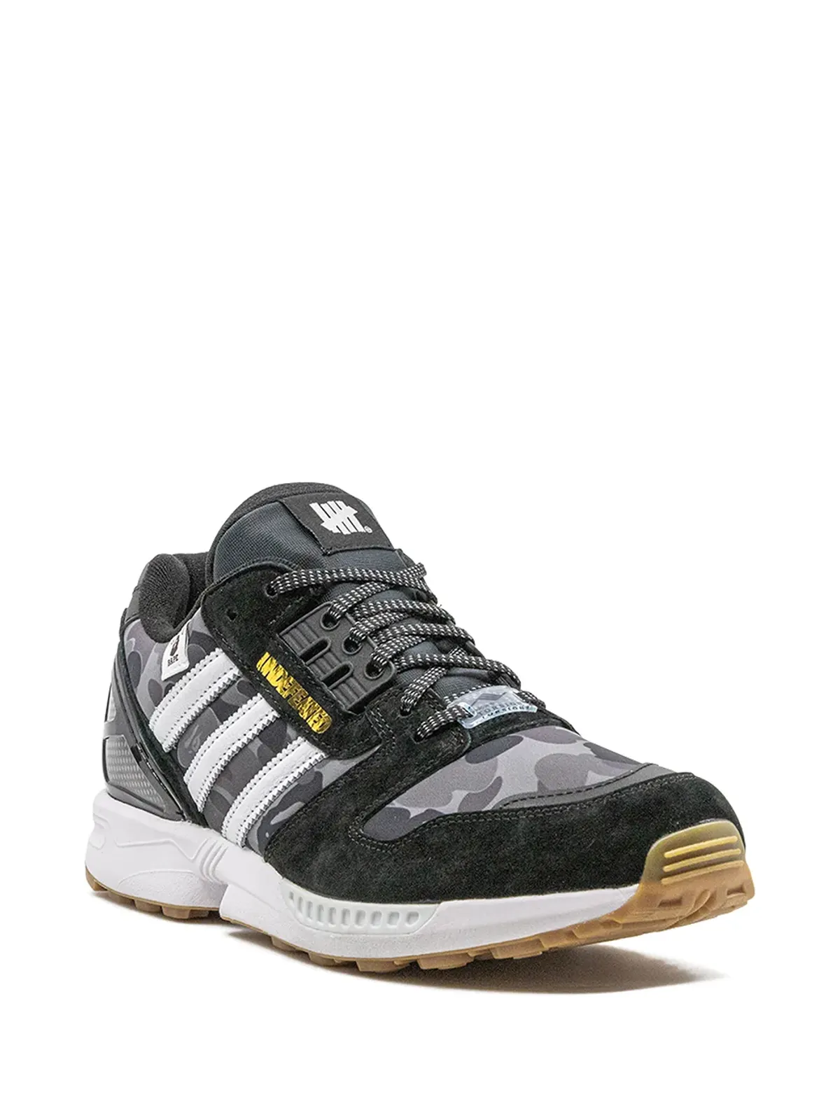 adidas x Bape x Undefeated ZX 8000 ブラック スニーカー - 画像2