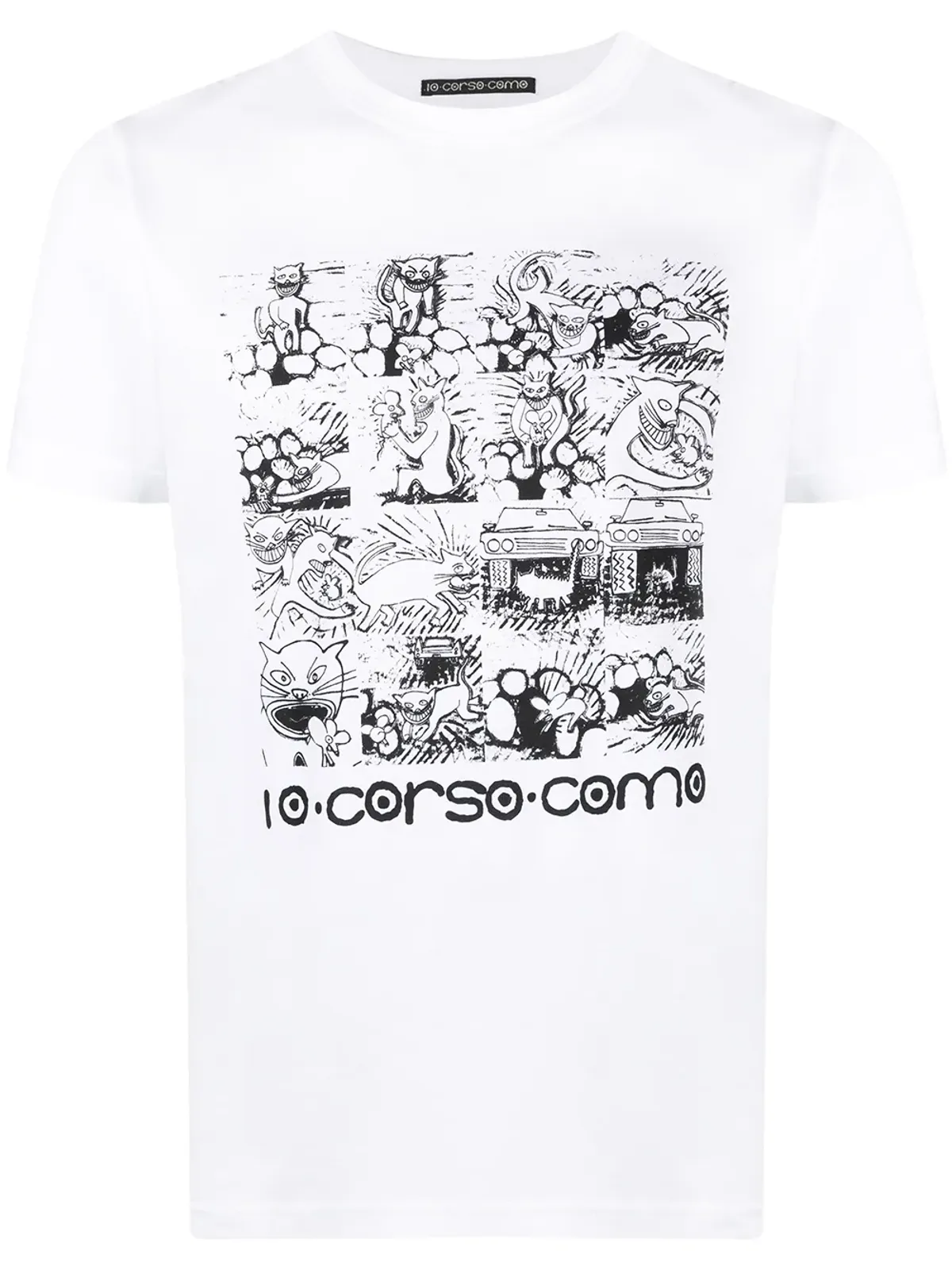 10 CORSO COMO グラフィックプリント半袖Tシャツ - 画像1
