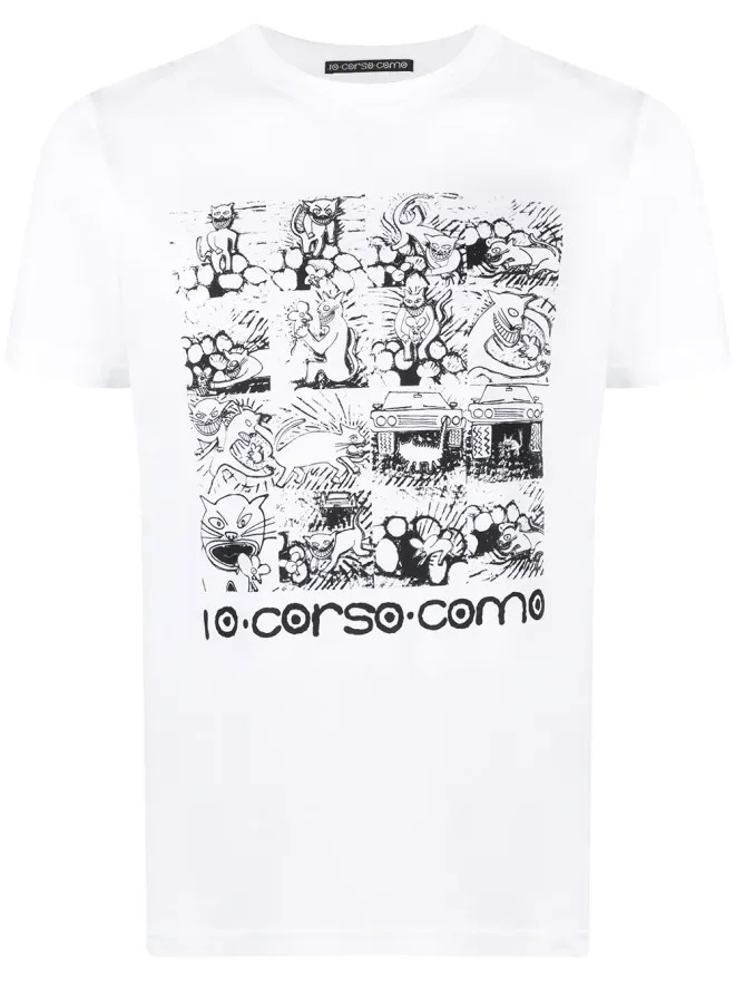 10 CORSO COMO 10 CORSO COMO グラフィックプリント半袖Tシャツの商品画像