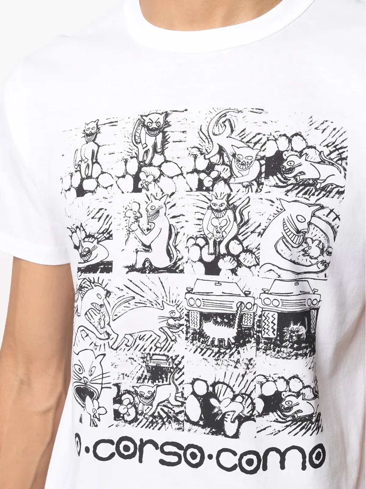 10 CORSO COMO グラフィックプリント半袖Tシャツ - 画像5