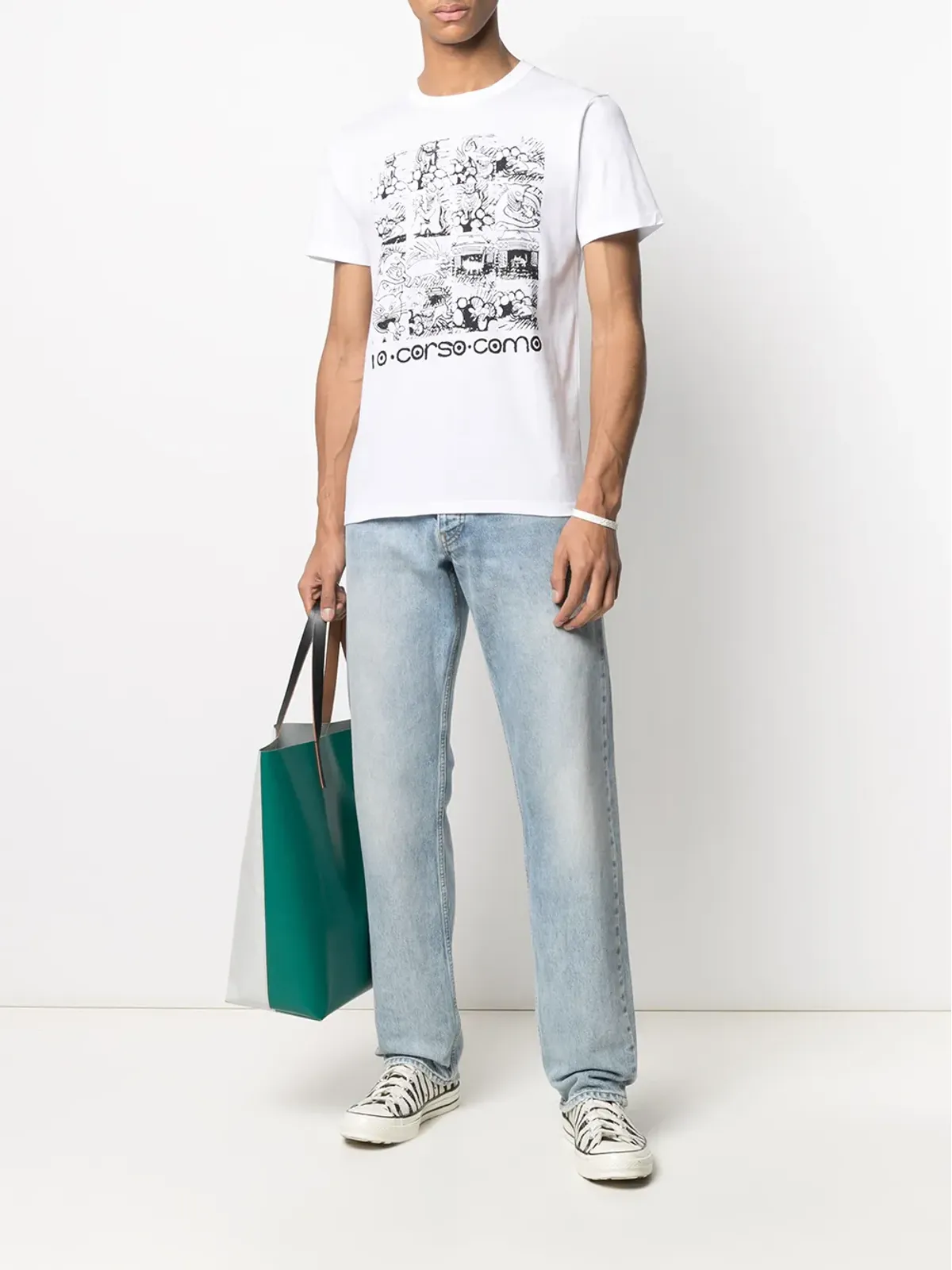 10 CORSO COMO グラフィックプリント半袖Tシャツ - 画像2