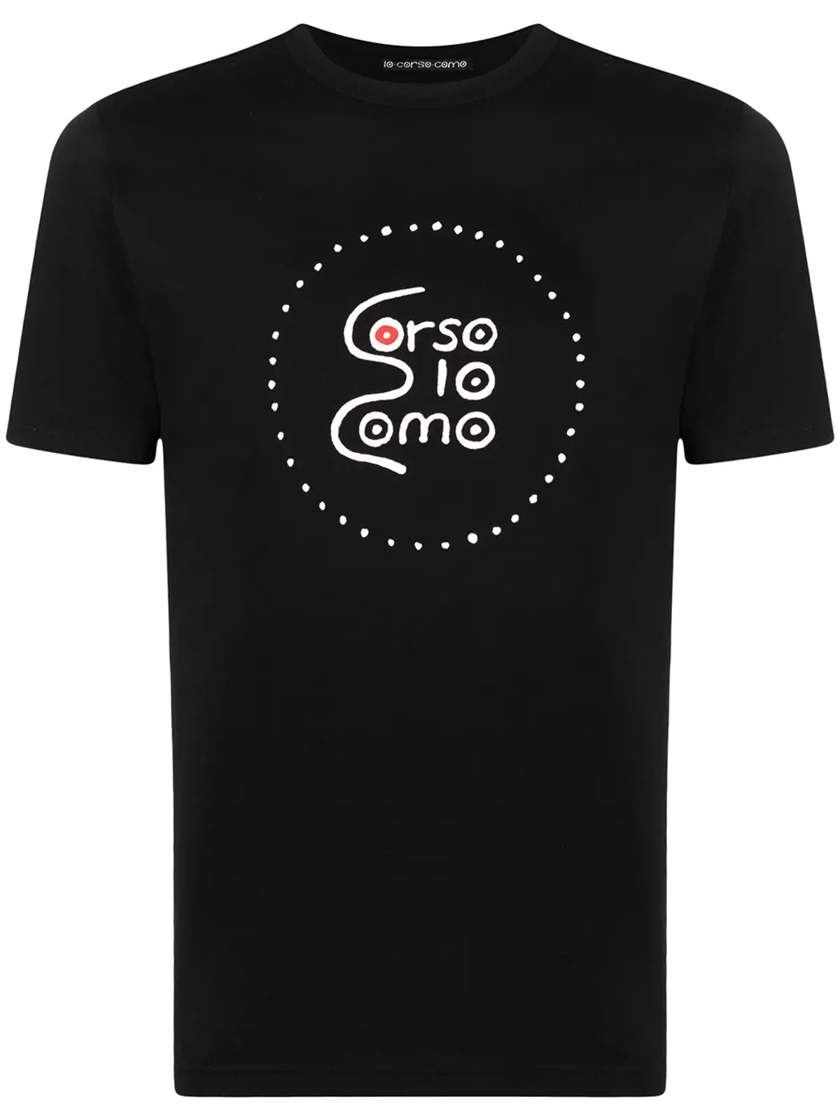 10 CORSO COMO ロゴプリント半袖Tシャツ ブラック - 画像1