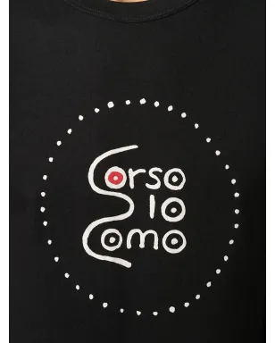 10 CORSO COMO ロゴプリント半袖Tシャツ ブラック - サムネイル5
