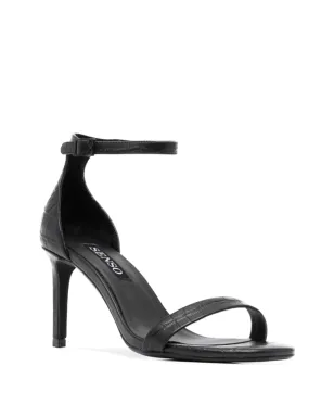 Senso Quelle III crocodile-effect leather sandals - Black - サムネイル2